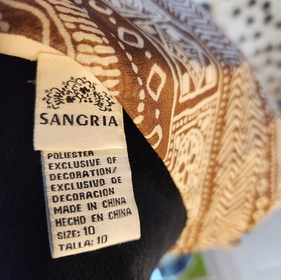 Y2K 90's Boho Dress Ankle Length Form Fitting size 10 Turquoise accents - Picture 4 of 6